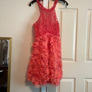 Pink halter dress
